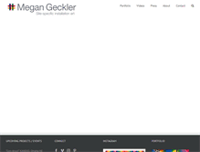 Tablet Screenshot of megangeckler.com